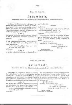 Beilagen zu Protokoll, 89. Sitzung