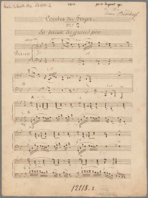 La danse du grand père; g; pf; op. 12/2 - BSB Mus.Schott.Ha 13104-2