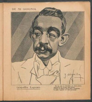 Leopoldo Lugones - [Caricatura] : De mi Guignol