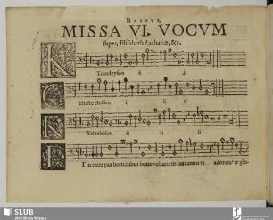 Missa super Elisabeth Zachariae