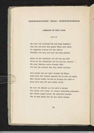 Limburg an der Lahn : An S. G.