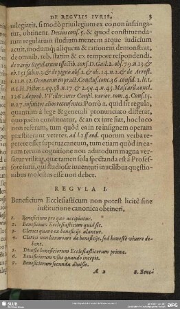 Regula I. Beneficium Ecclesiasticum non potest licitè sine institutione canonica obtineri