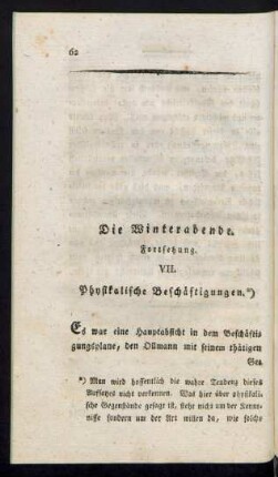 Die Winterabende (Fortsetzung)