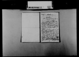 Schreiben von Carl Eckhard, Berlin, an August Lamey: Unterhaltung mit Eduard von Simson über die Abwesenheit von Lamey.