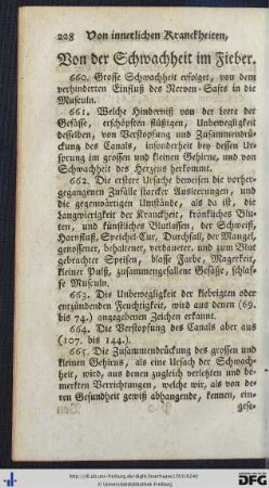 41. Von der Schwachheit im Fieber - 50. Von anhaltenden Fieber.