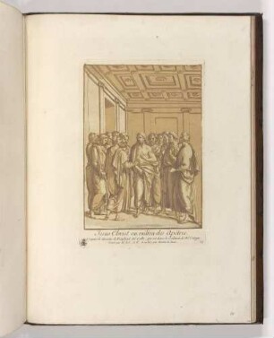 Jesus-Christ au milieu des apôtres, Blatt 78 aus: Recueil d'estampes d'après les plus beaux tableaux et d'après les plus beaux desseins qui sont en France [...]. Band I. Paris 1729