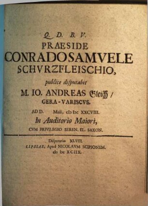Disputatio XLVIII.