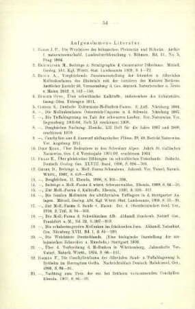 Aufgenommene Literatur