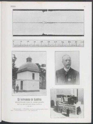 [Fotografía de] El terremoto de Valdivia : Registrado por el sismógrafo de la Sociedad Geográfica