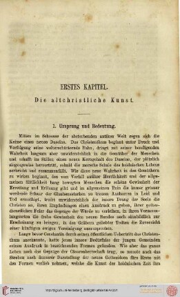 I. Die altchristliche Kunst