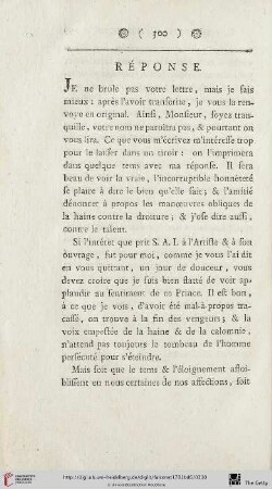 Réponse