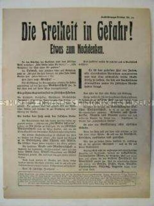 Propagandaflugblatt der Deutschen Erneuerungs-Gemeinde