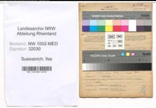 Entnazifizierung Ilse Suessbrich , geb. 31.01.1908 (Krankenschw.)