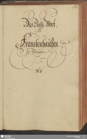 Das Saltz-Werck, zu Franckenhaußen, In Thüringen