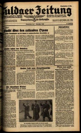 Ausgabe vom Donnerstag, den 07. November 1940.