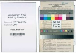 Entnazifizierung Heinrich Voss , geb. 15.04.1894 (Lehrer)