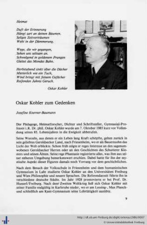 Nachrufe, Glückwünsche, Jahres- und Fachgruppenberichte
