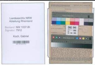 Entnazifizierung Gabriel Koch , geb. 04.03.1907 (Landesinspektor)