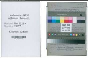 Entnazifizierung Wilhelm Krachten , geb. 04.02.1899 (Schlosser)