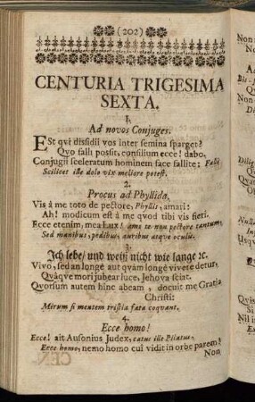 Centuria Trigesima Sexta.