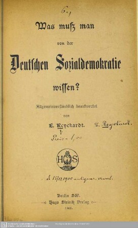 Was muss man von der Deutschen Sozialdemokratie wissen?