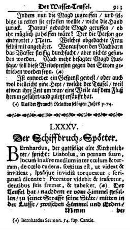 LXXXV. Der Schiffbruch-Spötter
