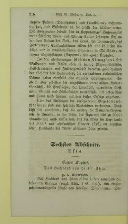 Sechster Abschnitt. Asia