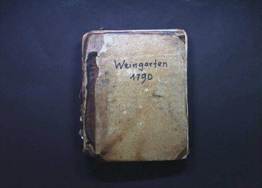 Inventarbuch Weingarten 1790