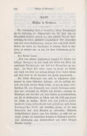 740-741 Mission in Norwegen