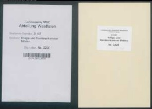 Rektifizierung des Zuschlagsregisters des Amtes Sparrenberg, Vogtei Brackwede