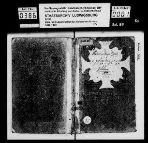 Schaffnerei Mergentheim: Lagerbuch zu Igersheim