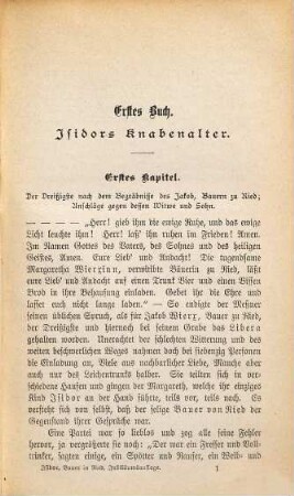Isidor, Bauer in Ried : eine Geschichte für das Landvolk wie auch für unsere Bürger in Märkten und Städten