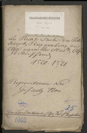 Peter Joseph Rüggenberg zu Olpe ./. die Stadt Olpe