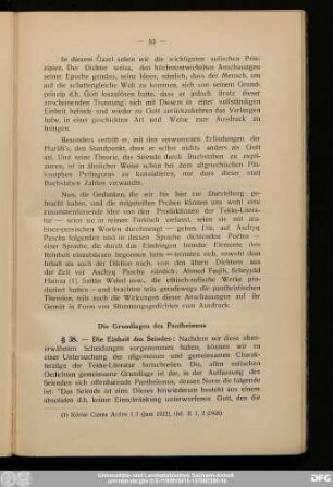 Die Grundlagen des Pantheismus
