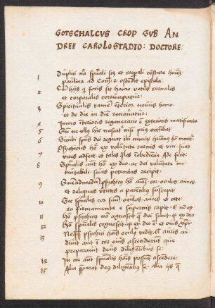 Thesen, vom 28. November 1522
