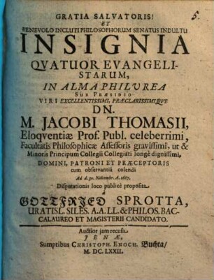 Insignia quatuor Evangelistarum