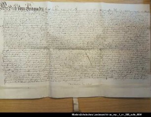 Graf Erich von Hoya und Rietberg leiht bei Balduin Hermeling 1000 Joachimstaler Anhängende Siegel erhalten; Unterschrift