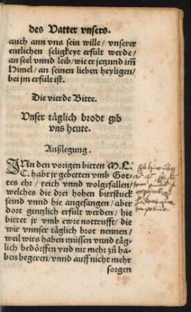 Die vierde Bitte.