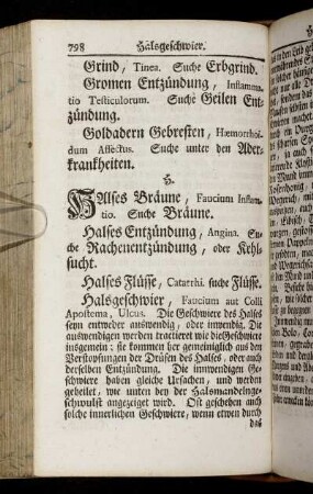 H. = Halses Bräune. - Husten.