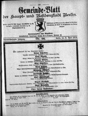 1918,16: Nr. 16, 21. April 1918