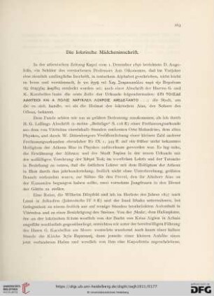 Die lokrische Mädcheninschrift