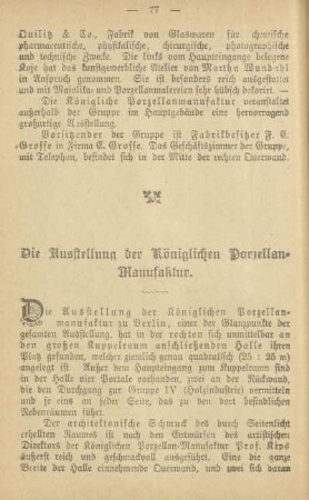 Die Ausstellung der Königlichen Porzellan-Manufaktur