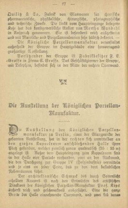 Die Ausstellung der Königlichen Porzellan-Manufaktur