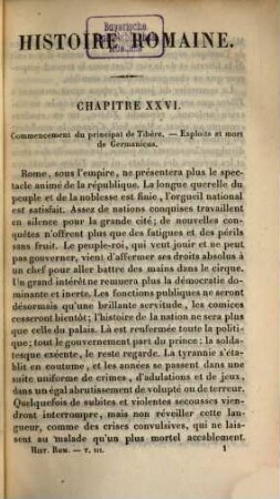 Histoire Romaine, 8. Suite du principat. Despotisme militaire
