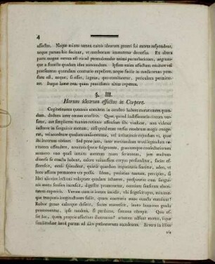 §. III. Harum idearum effectus in Corpore.