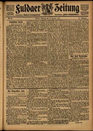 Ausgabe vom Montag, den 13. Februar 1905.