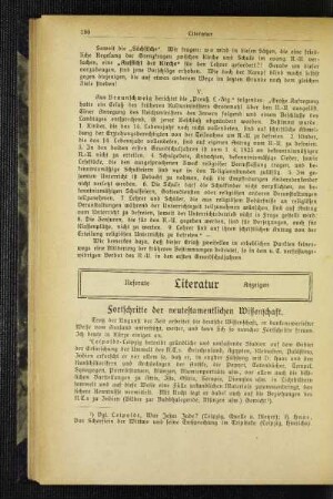 Fortschritte der neutestamentlichen Wissenschaft