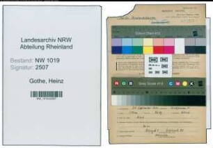 Entnazifizierung Heinz Gothe , geb. 25.09.1910 (Kaufmann)