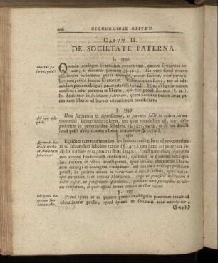 Caput II. De Societate Paterna