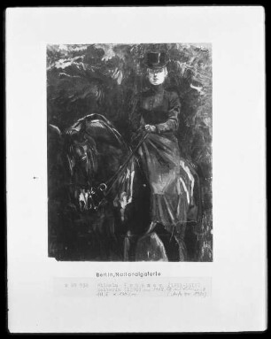 Reiterin (Ida Görz zu Pferde)
